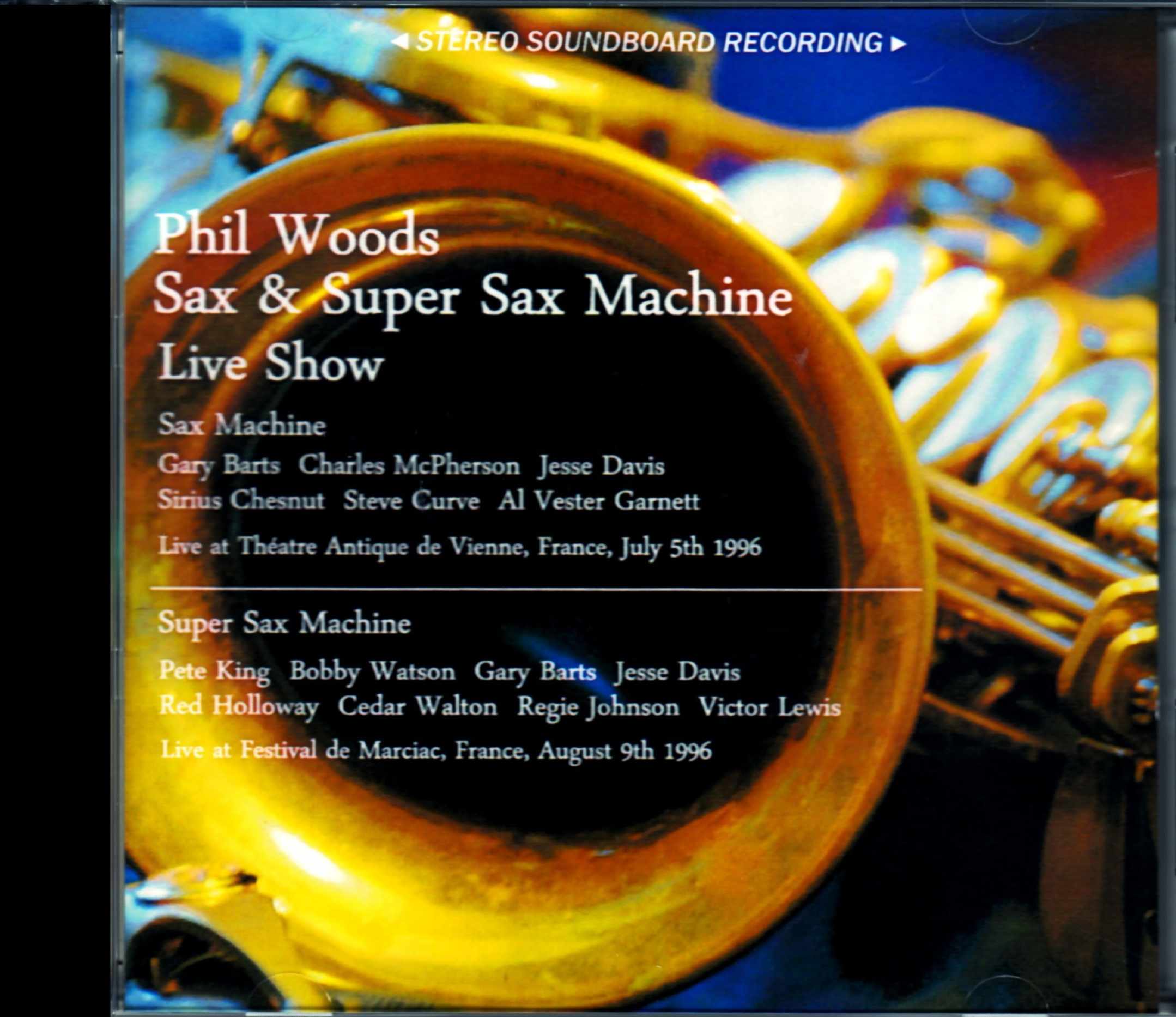 Phil Woods,Super Sax Machine フィル・ウッズ/France 1996