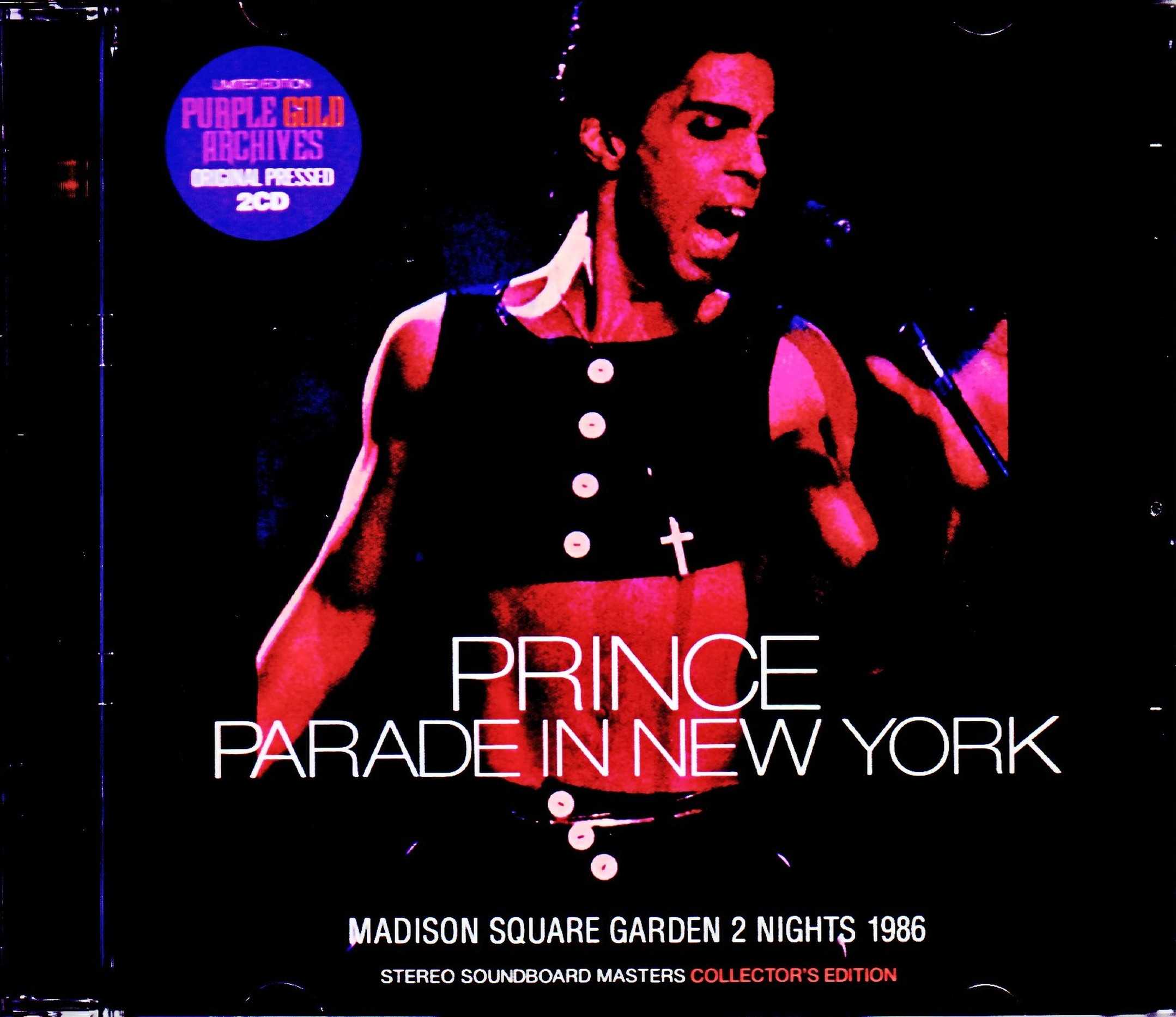 Prince プリンス/NY,USA 1986 2Days