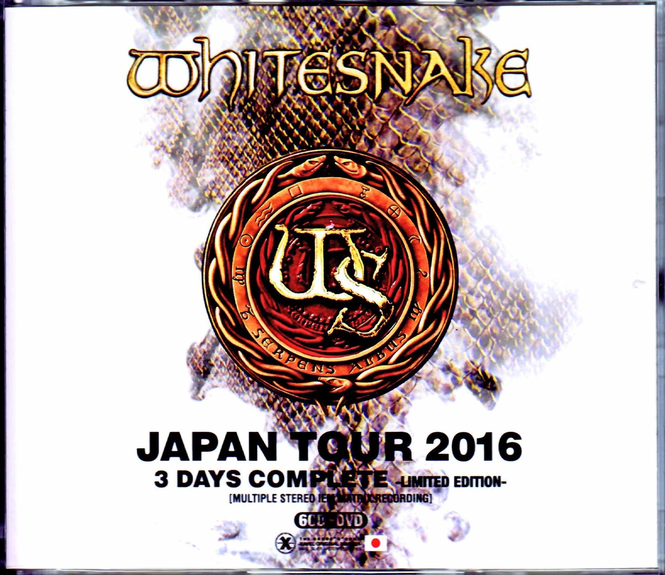 Whitesnake ホワイトスネイク/Japan Tour 2016 3 Days Complete IEM Matrix & more
