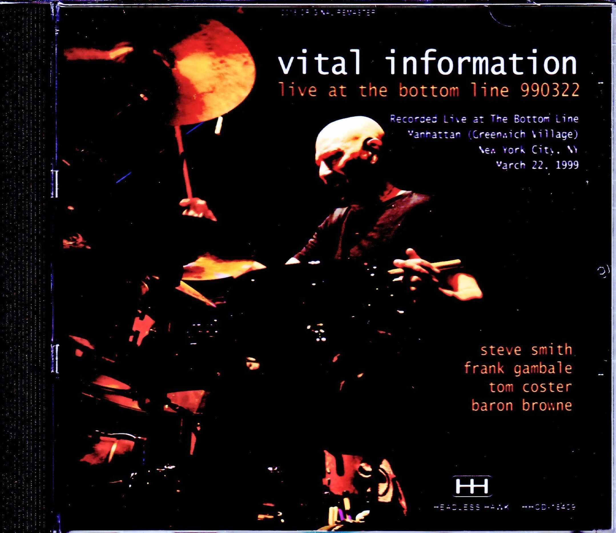 Vital Information Steve Smith,Frank Gambale ヴァイタル・インフォメーション スティーヴ・スミス フランク・ギャンバレ/NY,USA 1999