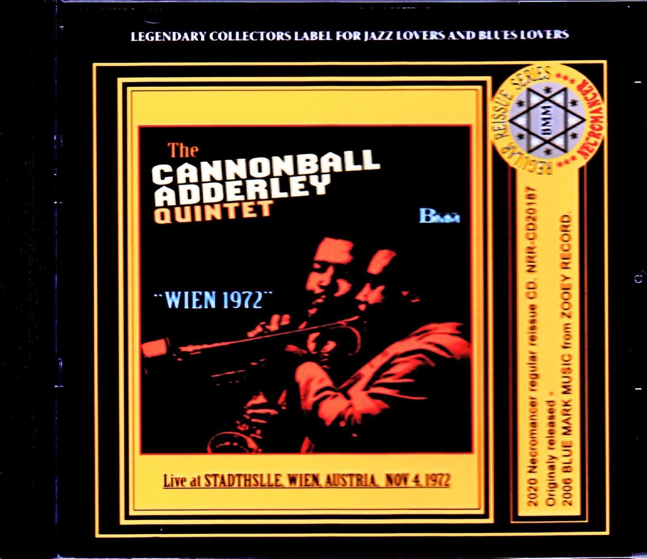 Cannonball Adderley Quintete キャノンボール・アダレイ/Austria 1972