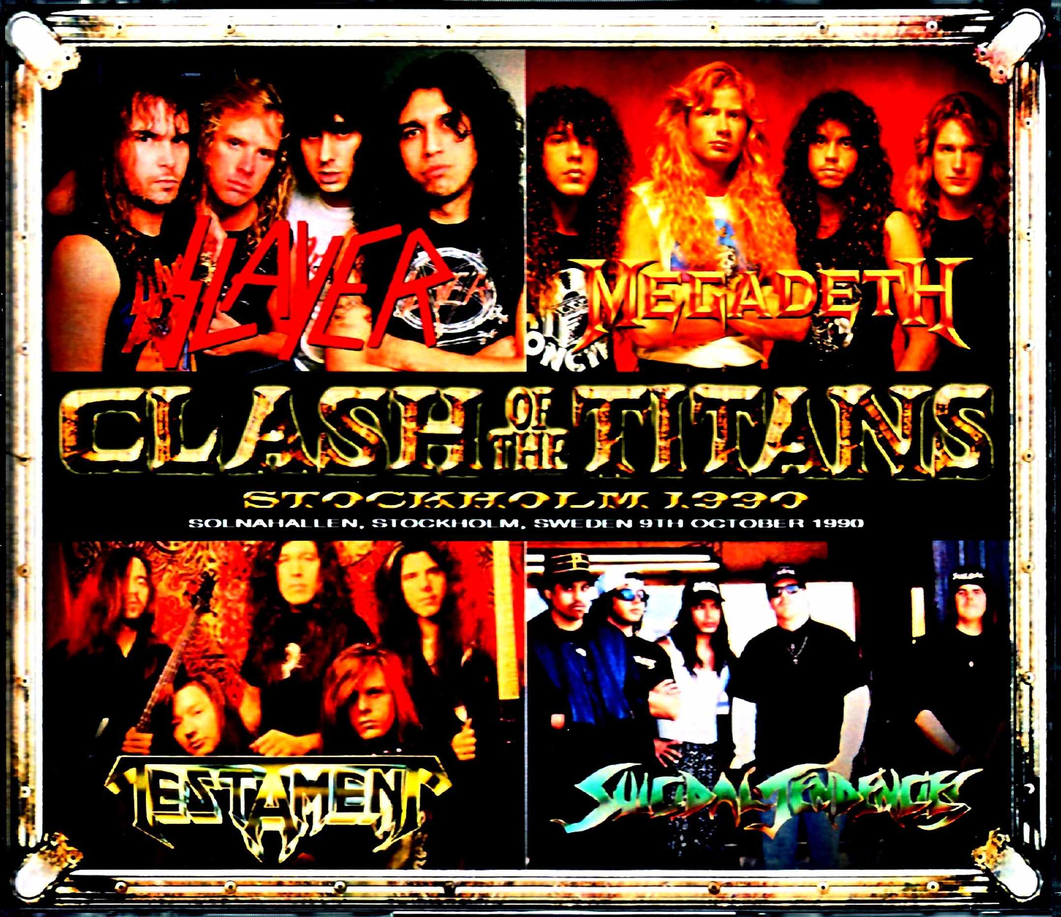 Various Artists Slayer,Megadeth,Testament,Suicidal Tendencies スレイヤー メガデス/Sweden 1990