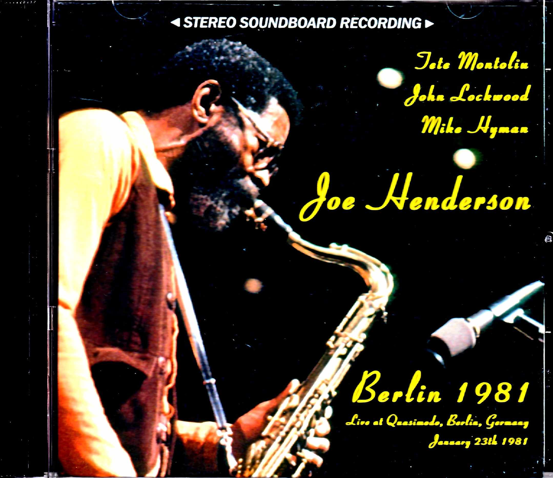 Joe Henderson ジョー・ヘンダーソン/Germany 1981