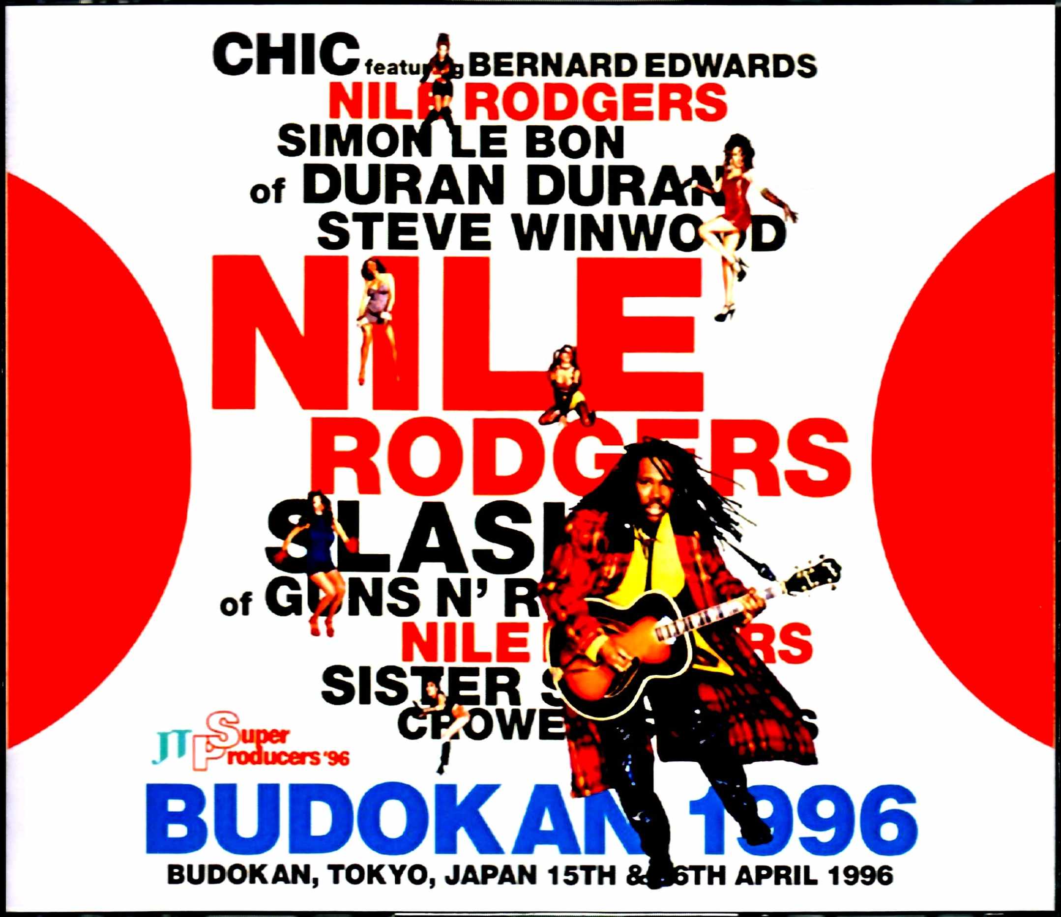 Chic Nile Rodgers Sister Sledge シック ナイル ロジャース シスター スレッジ Tokyo Japan 1996 2days S