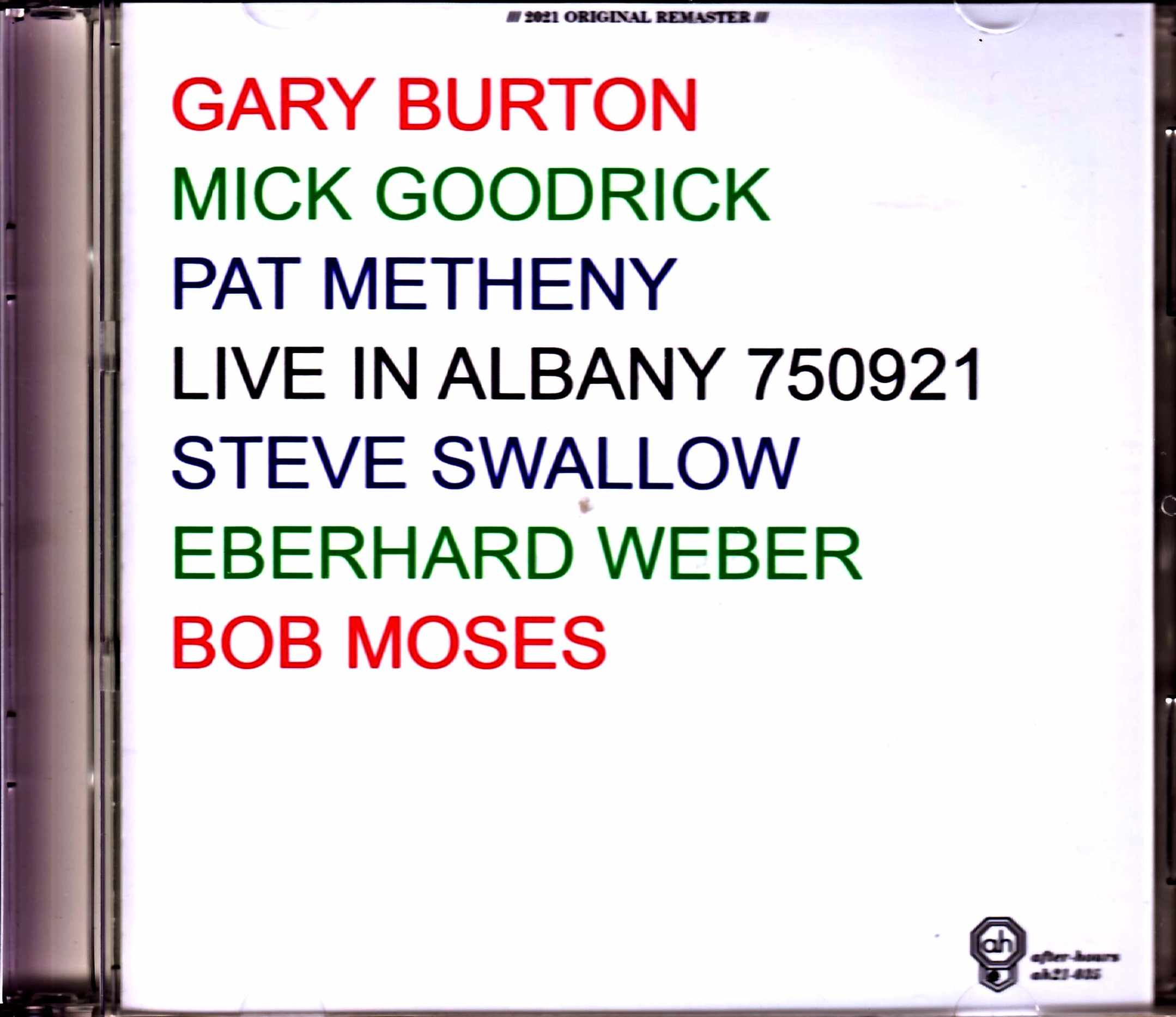 Gary Burton Quintet Pat Metheny ゲイリー・バートン パット・メセニー/NY,USA 1975