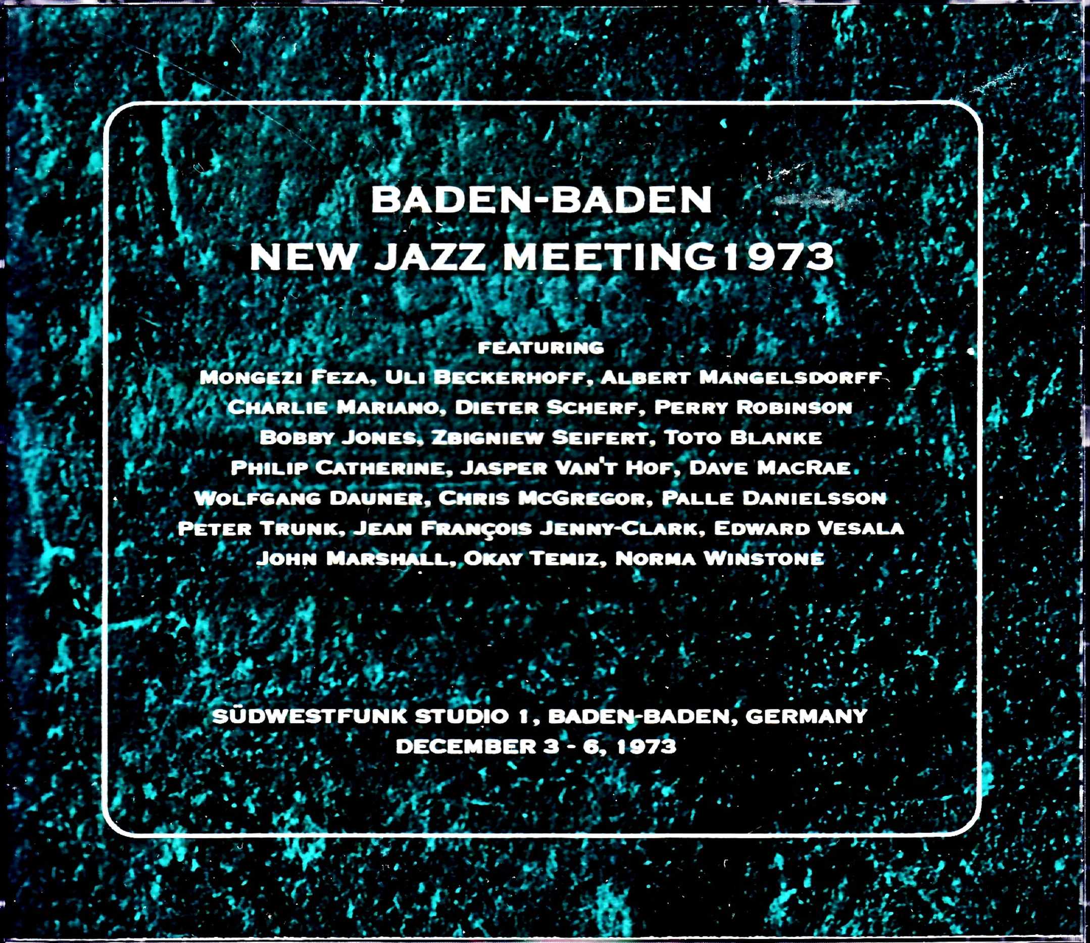 Various Artists Philip Catherine,Zbigniew Seifert,John Marshall フィリップ・カテリーン ズビグニュフ・ザイフェルト/Baden - Baden Germany 1973