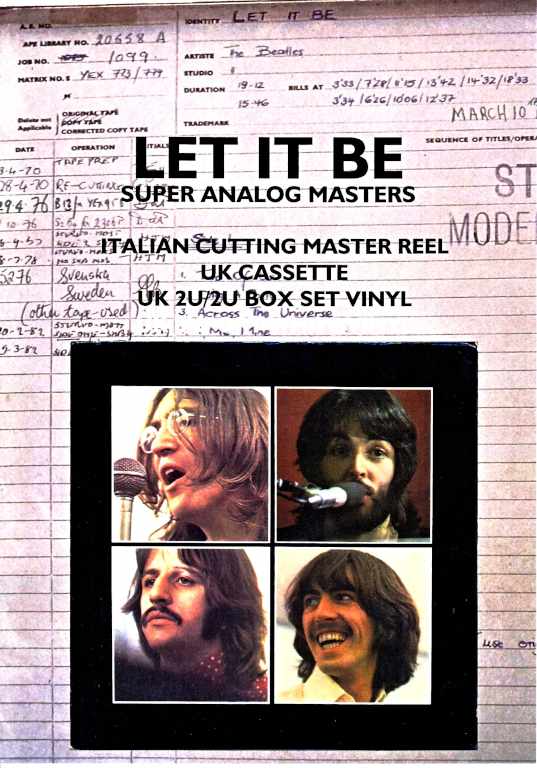 Beatles ビートルズ/レット・イット・ビー アナログ音源マスターズ Let it Be Super Analog Masters