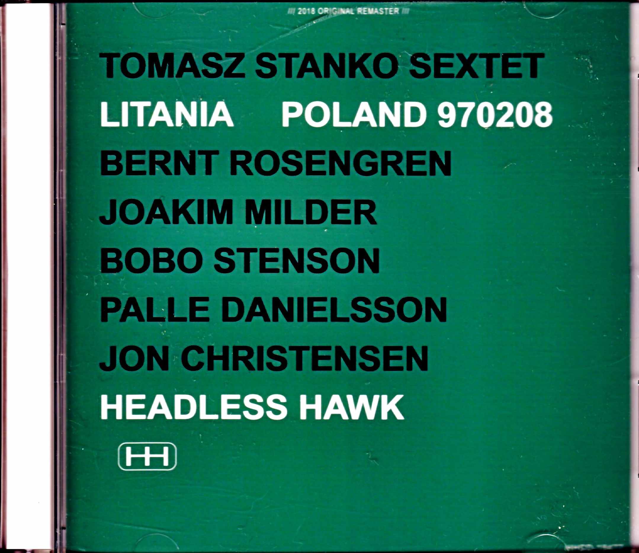 Tomasz Stanko Sextet Bobo Stenson トーマス・スタンコ ボボ・ステンソン/Poland 1997