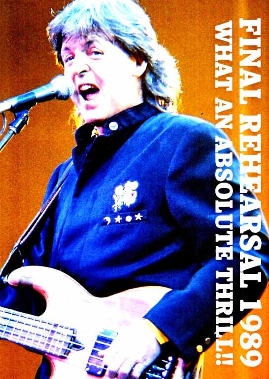 Paul McCartney ポール・マッカートニー/ロンドンでのシークレットギグ 1989年 London,UK 1989 Using 1st Generation Cassette