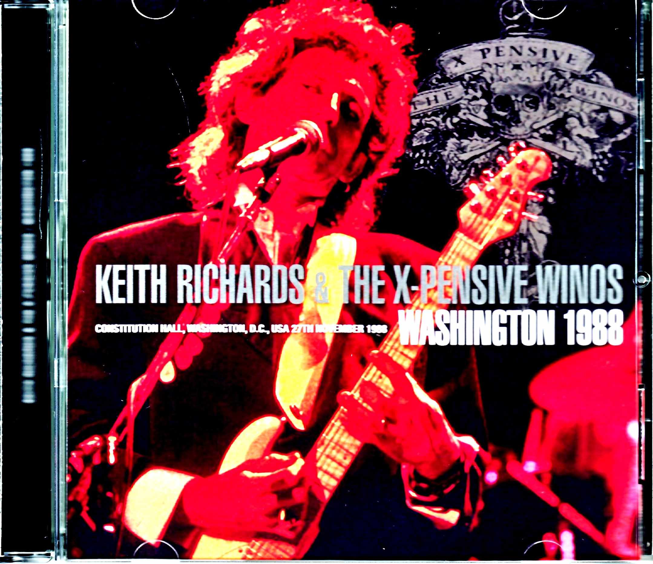 Keith Richards & the X-Pensive Winds キース・リチャード/WA,USA 1988