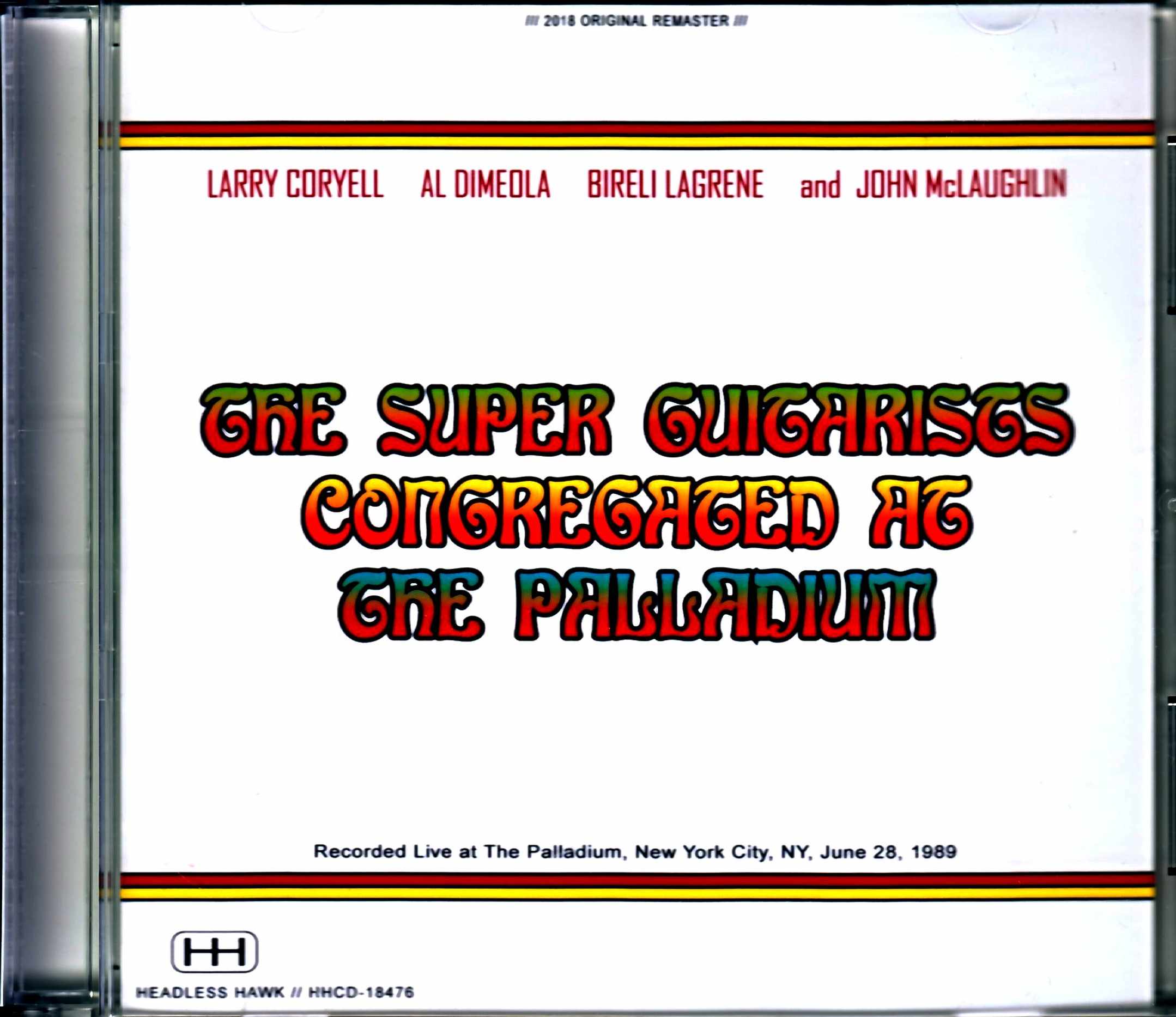 John McLaughlin Trio Larry Coryell,Al di Meola,Bireli Lagrene ジョン・マクラフリン/NY,USA 1989