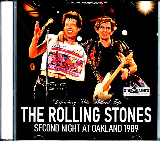 Rolling Stones ローリング・ストーンズ/CA,USA 11.5.1989 Mike Millard 1st Generation Tapes