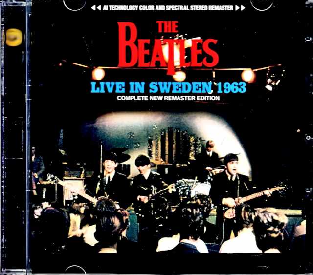 Beatles ビートルズ/ライブ・イン・スエーデン 1963年 最新AI技術カラー映像・ステレオリマスター 完全版 Sweden 1963 Complete New Remaster Edition