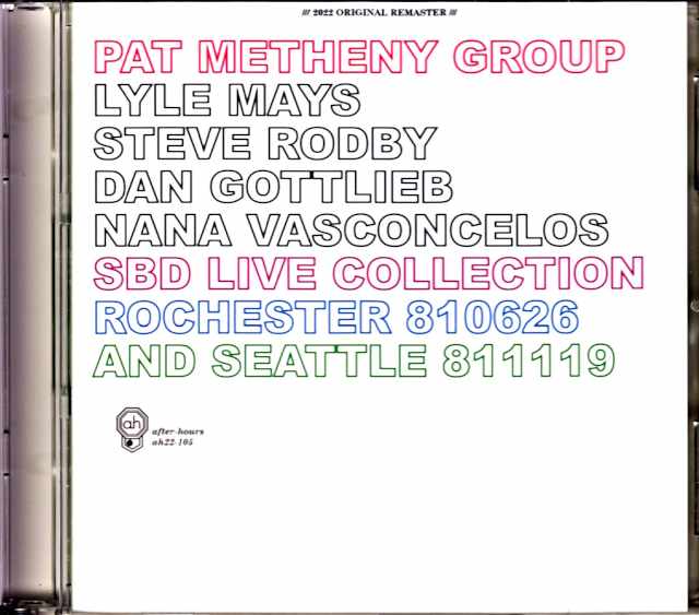Pat Metheny Group Lyle Mays パット・メセニー ライル・メイズ/NY,USA 1981 & more