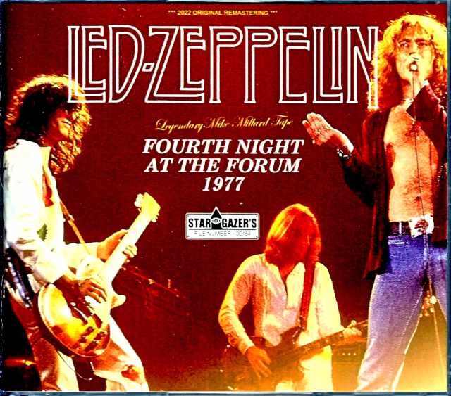Led Zeppelin レッド・ツェッペリン/CA,USA 6.25.1977 Legendary Mike Millard Master Tape