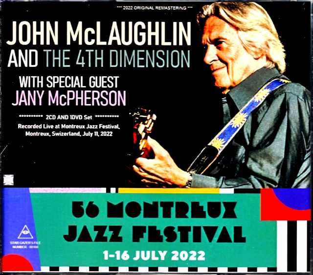 John McLaughlin and the 4th Dimention Jany McPherson ジョン・マクラフリン/Switzerland 202 S & V