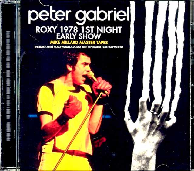 Peter Gabriel ピーター・ガブリエル/CA,USA 1978 Early Show Mike Millard Master Tapes