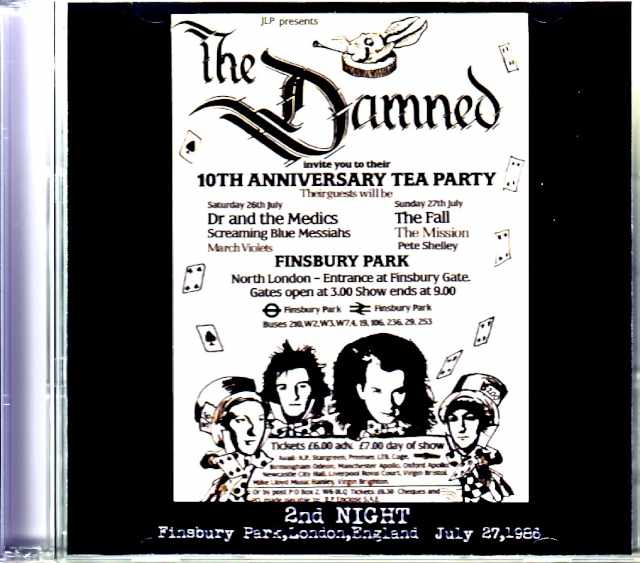Damned ダムド/London,UK 7.27.1986 Complete