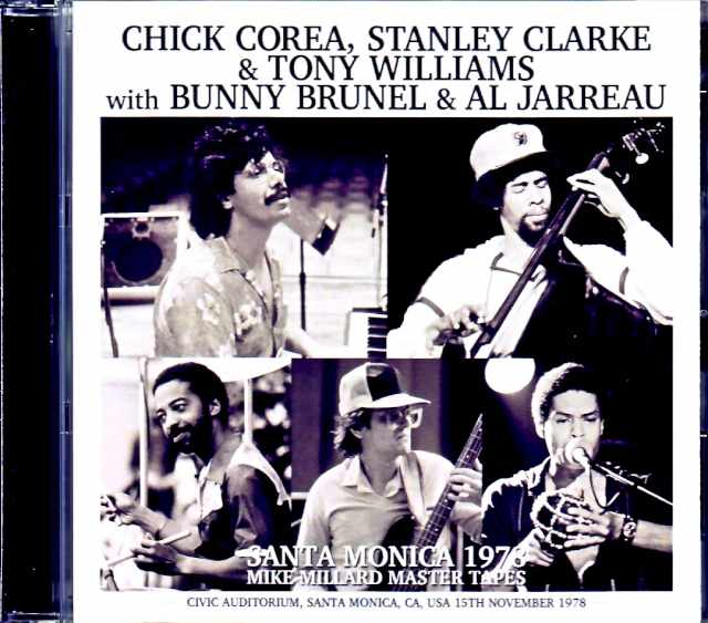 Return to Forever Chick Corea,Stanley Clarke,Tonny Williams リターン・トゥ・フォーレヴァー/CA,USA 1978 Mike Millard Master Tapes Complete