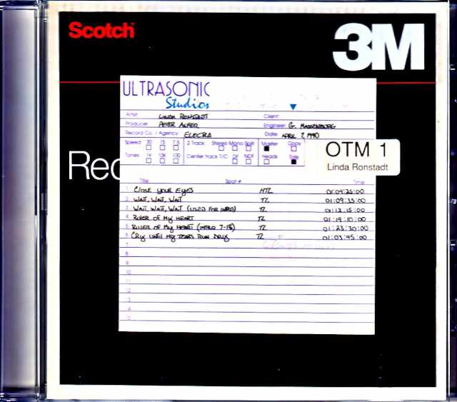 Linda Ronstadt リンダ・ロンシュタット/Ultrasonic Studio Unreleased Tracks