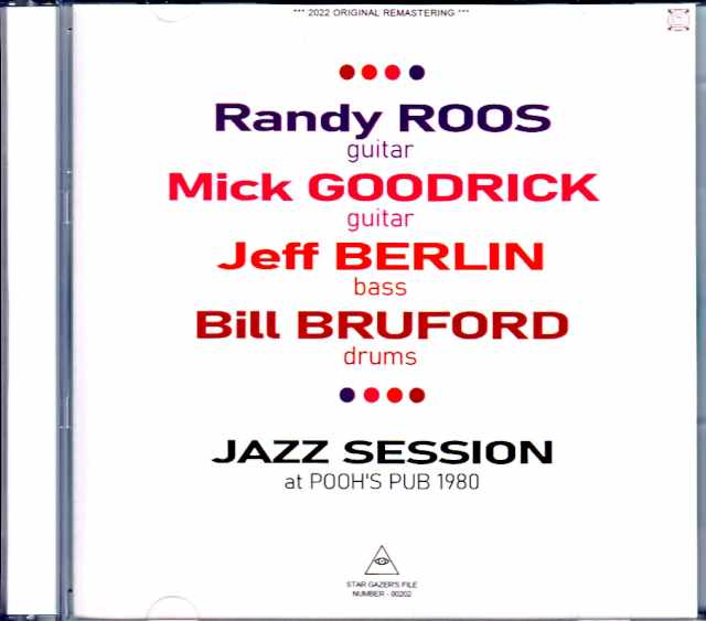 Randy Rods Mick goodrick Bill Bruford ランディ・ルース ミック・グッドリック/MA,USA 1980