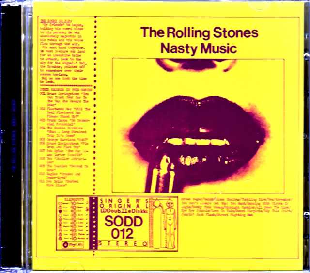 Rolling Stones ローリング・ストーンズ/ナスティ・ミュージック NASTY MUSIC Taken from the original 2LP Edition Upgrade