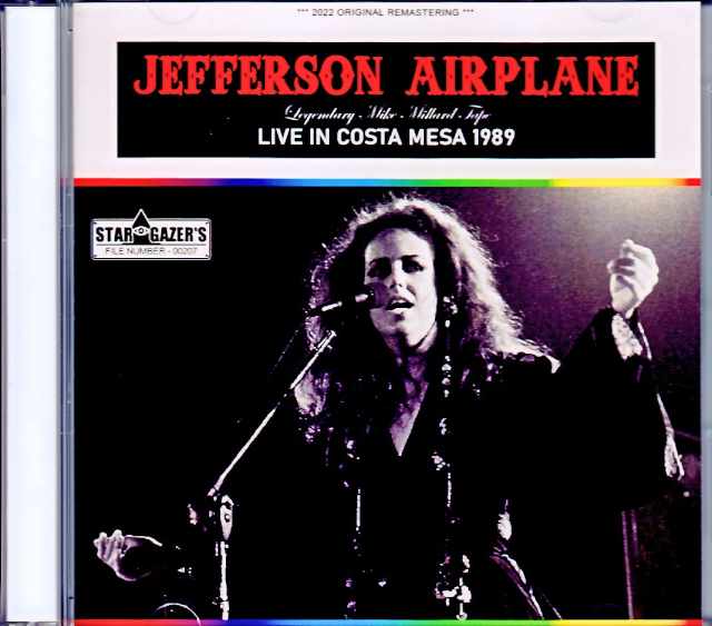 Jefferson Airplane ジェファーソン・エアプレーン/CA,USA 1989 Legendary Mike Millard Tapes