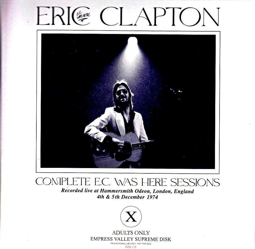 Eric Clapton エリック・クラプトン/London,UK 1974 2Days Complete