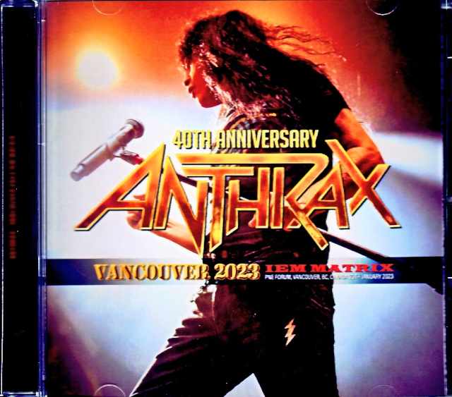 Anthrax アンスラックス/Canada 2023 Complete IEM 4Source Matrix