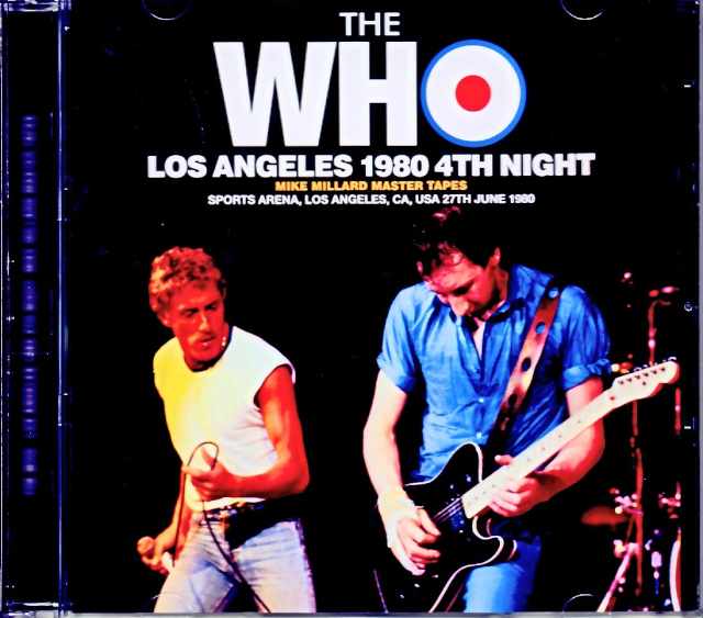 Who,The ザ・フー/CA,USA 6.27.1980 Mike Millard Master Tapes
