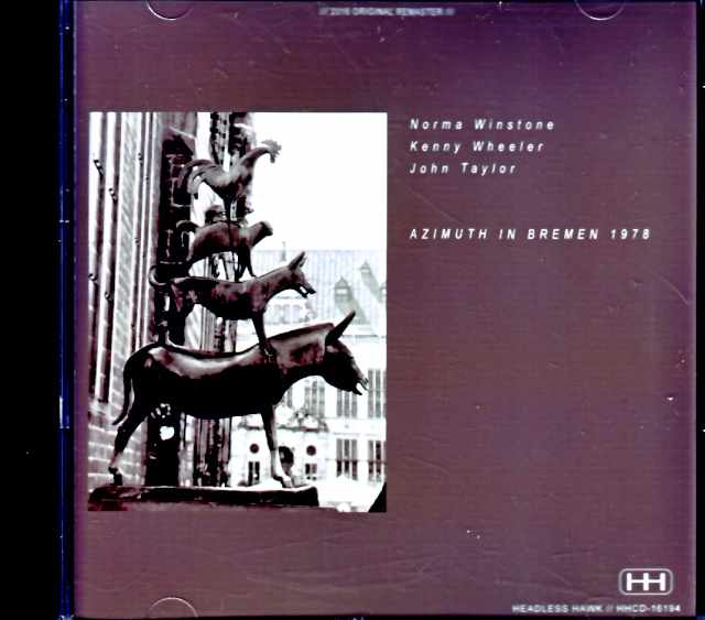 Azimuth Norma Winstone,Kenny Wheeler,John Taylor アジマス/Germany 2.6.1978 Complete