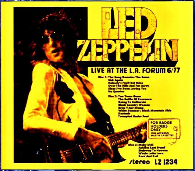 Led Zeppelin レッド・ツェッペリン/CA,USA 6.23.1977 Upgrade & Longer