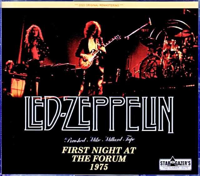 Led Zeppelin レッド・ツェッペリン/CA,USA 3.24.1975 Brushed Mike Millard Tape