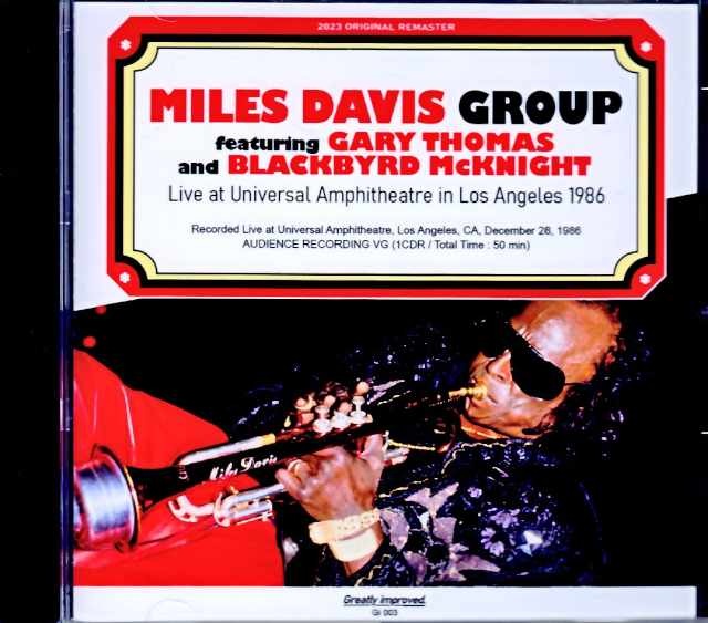 Miles Davis Group Gary Thomas マイルス・デイビス ゲイリー・トーマス/CA,USA 12.28.1986 Upgrade