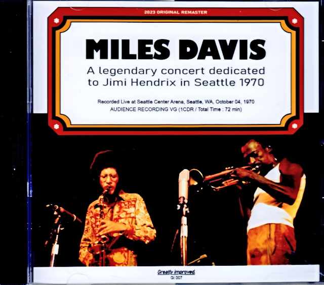 Miles Davis Keith Jarrett,Jack DeJohnette マイルス・デイビス キース・ジャレット/WA,USA 1970 Upgrade