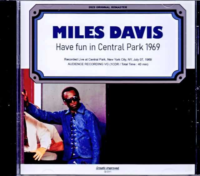 Miles Davis マイルス・デイヴィス/NY,USA 1969 Upgrade