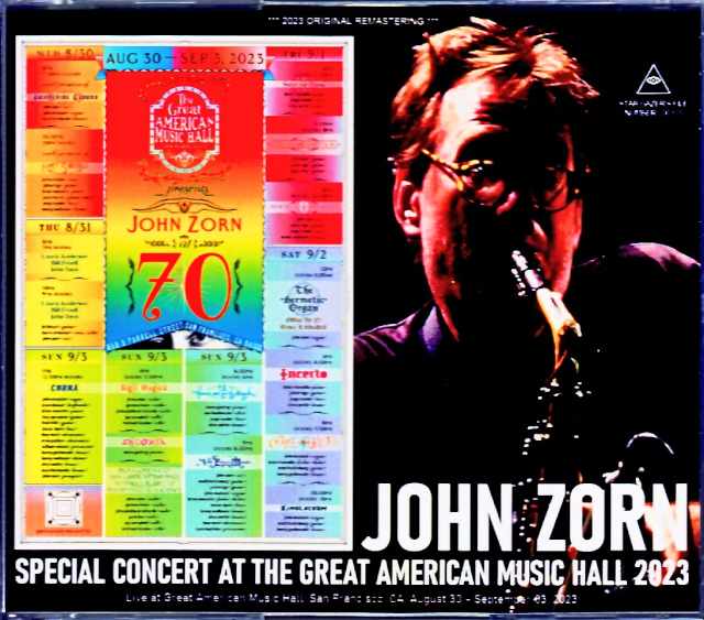 John Zorn Bill Frisell,Laurie Anderson ジョン・ゾーン ビル・ヒリーゼル ローリー・アンダーソン/CA,USA 2023 4Days