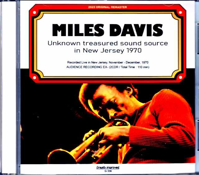 Miles Davis Band Keith Jarrett,Jack DeJohnette マイルス・デイビス キース・ジャレット/NJ,USA 1970 Unknown Treasured Sound Source