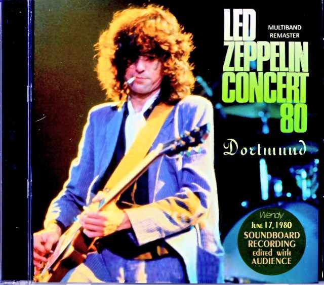 Led Zeppelin レッド・ツェッペリン/ドルトムント公演・実況録音盤 1980年 Germany 1980 Multiband Remaster