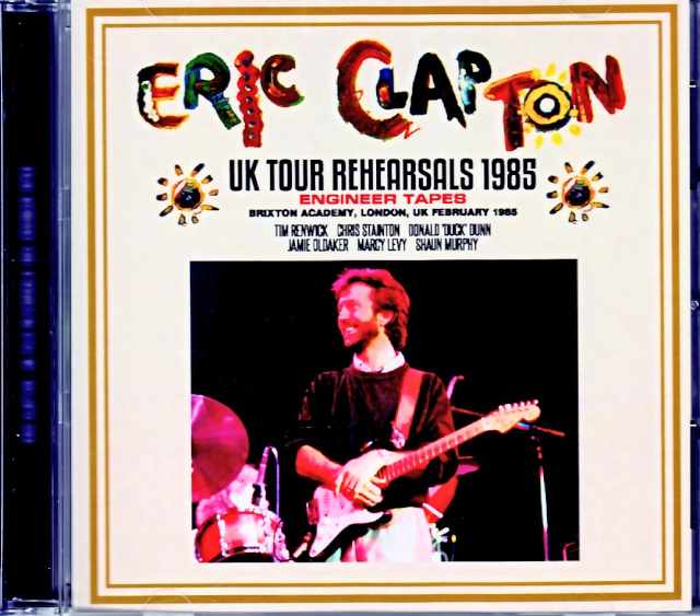 Eric Clapton エリック・クラプトン/London,UK 1985 Rehearsals