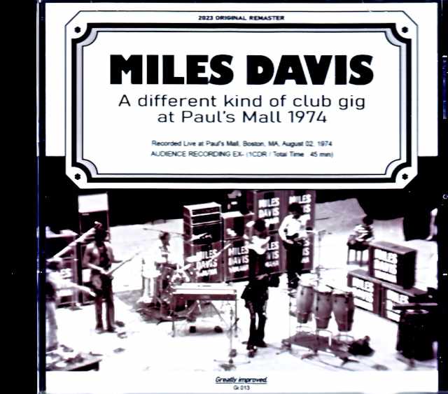 Miles Davis マイルス・デイビス/MA,USA 1974 Upgrade