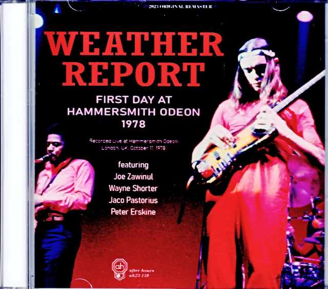 Weather Report ウェザー・リポート/London,UK 10.11.1978 Complete