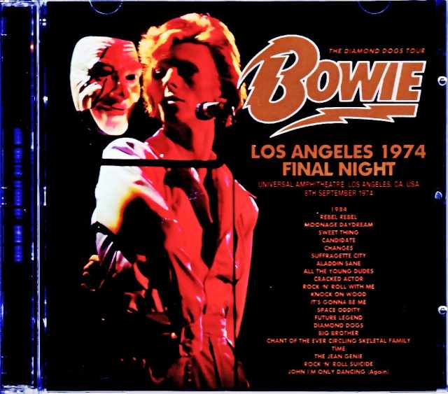 David Bowie デヴィッド・ボウイ/CA,USA 9.8.1974