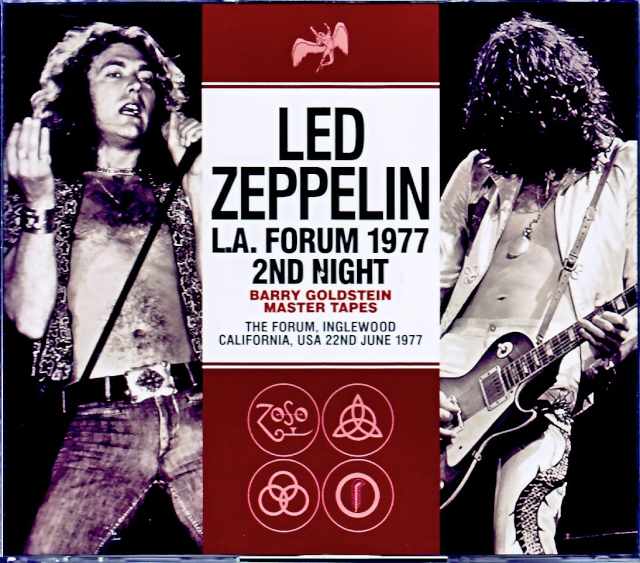 Led Zeppelin レッド・ツェッペリン/CA,USA 6.22.1977 Barry Goldstein Master Tapes
