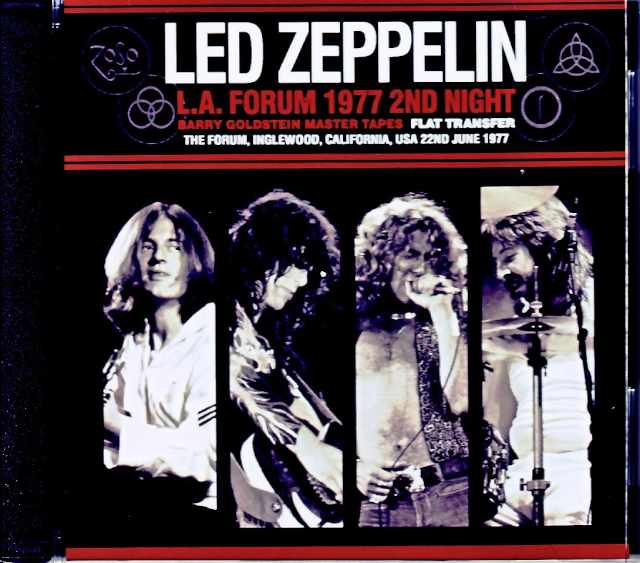 Led Zeppelin レッド・ツェッペリン/CA,USA 6.22.1977 Barry Goldstein Master Tapes Flat Transfer