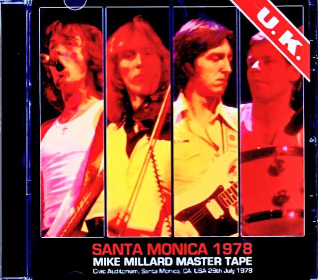 U.K. John Wetton,Eddie Jobson,Allan Holdsworth,Bill Bruford ユーケー/CA,USA 1978 Mike Millard Master Tape