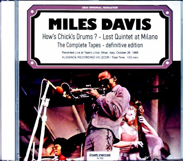 Miles Davis Wayne Shorter,Chick Corea マイルス・デイヴィス チック・コリア ウェイン・ショーター/Italy 1969 2Shows Complete
