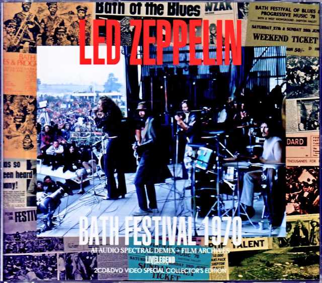 Led Zeppelin レッド・ツェッペリン/England,UK 1970 AI Audio Spectral Demix & more