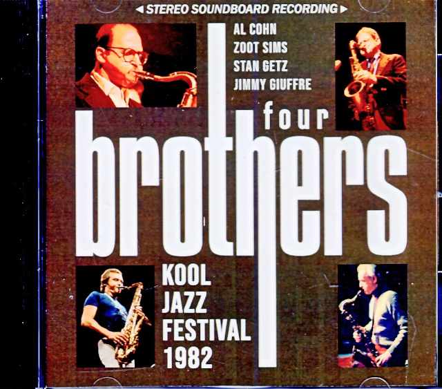 Four Brothers フォー・ブラザーズ Al Cohn,Zoot Sims,Stan Getz,Jimmy Giuffre/NY,USA 1982