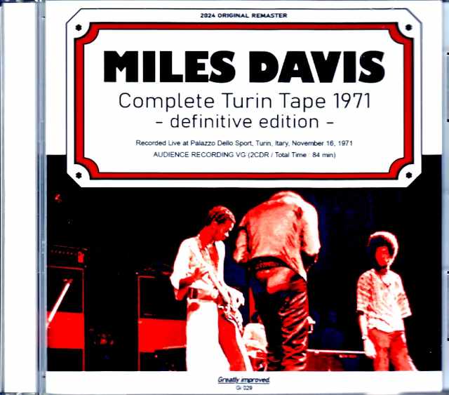 Miles Davis Keith Jarrett マイルス・デイビス キース・ジャレット/Italy 1971 Upgrade